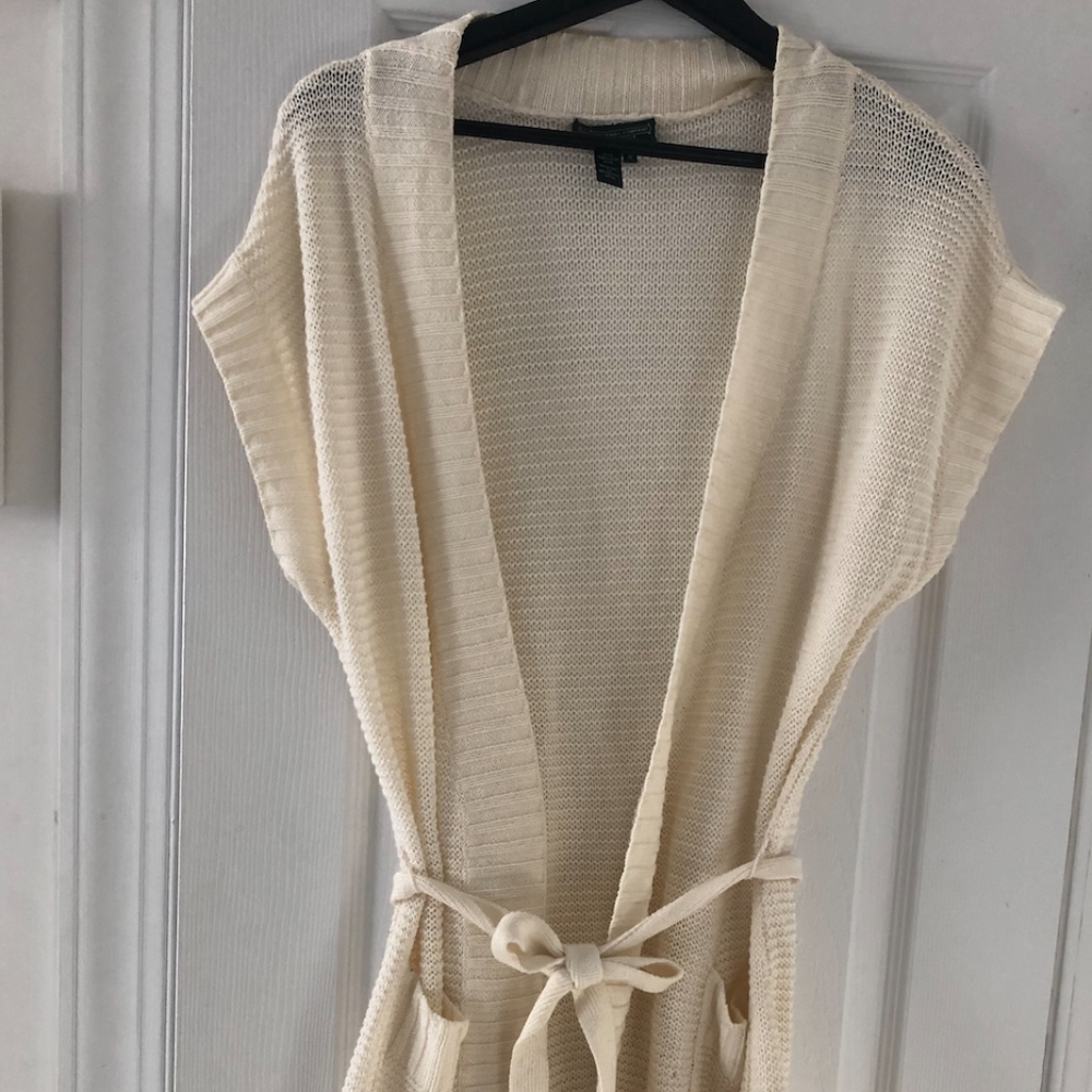 Ralph Lauren Cream Colored Wrap Sweater